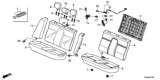 Diagram for Honda Civic Seat Cushion - 82127-TR0-A01
