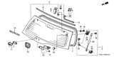 Diagram for 2002 Honda CR-V Windshield - 73211-SCA-305