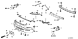 Diagram for Honda Ridgeline Bumper - 04711-SJC-A90ZZ