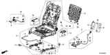 Diagram for 2016 Honda CR-Z Occupant Detection Sensor - 81167-SZT-A01