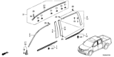 Diagram for 2017 Honda Ridgeline Door Moldings - 72961-T6Z-A01