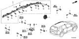 Diagram for 2020 Honda CR-V Hybrid Air Bag Control Module - 77960-TLA-C41