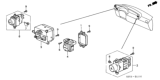 Diagram for 2002 Honda Insight Hazard Warning Switch - 35510-S3Y-003