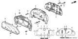 Diagram for 2002 Honda Civic Instrument Cluster - 78120-S5P-L51