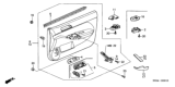 Diagram for 2002 Honda Civic Power Window Switch - 35760-S5S-G01ZA