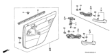 Diagram for 1998 Honda Civic Door Trim Panel - 83783-S01-A20ZA