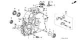 Diagram for 1999 Honda Civic Bellhousing - 21111-P4R-J00