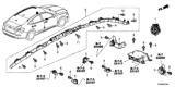 Diagram for 2020 Honda Insight Air Bag Sensor - 77930-TXM-B11