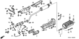 Diagram for 2002 Honda Civic Oxygen Sensor - 36531-PND-A11