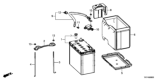Diagram for Honda Battery Sensor - 38920-T4P-U01