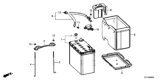 Diagram for 2020 Honda Fit Battery Sensor - 38920-T4P-U01