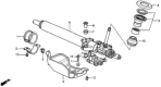 Diagram for 1990 Honda Accord Rack And Pinion - 53601-SM4-A01