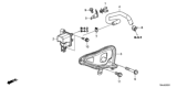 Diagram for 2016 Honda CR-V Canister Purge Valve - 36162-5A3-A01