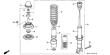 Diagram for 1994 Honda Civic Coil Springs - 52441-SR0-A04