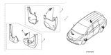 Diagram for Honda Odyssey Mud Flaps - 08P00-TK8-100