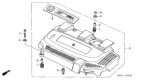 Diagram for Honda Insight Engine Cover - 32121-PHM-000