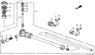 Diagram for Honda CRX Rack And Pinion - 53040-SB2-737