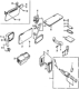 Diagram for 1975 Honda Civic Sun Visor Clip - 88216-659-000