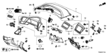 Diagram for 2012 Honda Civic Gauge Trim - 77205-TR0-A01ZA