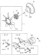 Diagram for 1994 Honda Passport Cooling Fan Assembly - 8-97080-687-0