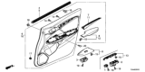 Diagram for 2019 Honda Fit Door Trim Panel - 83550-T5A-A22ZA