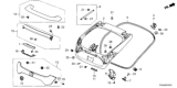 Diagram for Honda Civic Tailgate Lift Support - 74820-TGG-305