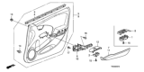 Diagram for 2010 Honda Fit Door Trim Panel - 83580-TK6-315ZA