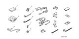 Diagram for 2009 Honda CR-V Parking Assist Distance Sensor - 08V67-SWA-100A