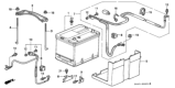 Diagram for 2002 Honda Accord Battery Tray - 31521-S84-A10