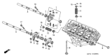Diagram for 2007 Honda Accord Hybrid Intake Valve - 14711-PXK-000