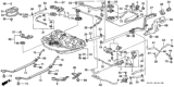 Diagram for 1995 Honda Civic Fuel Tank Strap - 17522-SR3-000