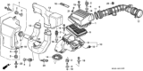 Diagram for 1993 Honda Civic Air Intake Coupling - 17228-P05-A00