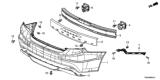 Diagram for 2012 Honda Civic Bumper - 04715-TR7-A90ZZ