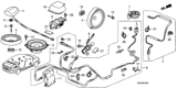 Diagram for Honda Accord Hybrid Car Speakers - 39120-SJC-A01