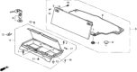 Diagram for 1989 Honda CRX Trunk Latch - 85503-SH2-A00