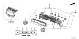 Diagram for 2012 Honda Accord Blower Control Switches - 79500-TA0-A13ZC