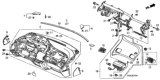 Diagram for 2011 Honda Civic Instrument Panel - 77100-SNA-A01YA