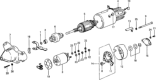 Diagram for 1979 Honda Civic Alternator Brush - 31216-679-005