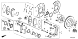 Diagram for Honda Civic Brake Dust Shields - 45255-TX6-A01