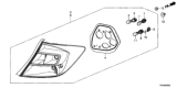 Diagram for 2012 Honda Civic Brake Light - 33500-TR0-A01