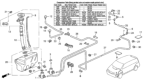 Diagram for 1996 Honda Odyssey Windshield Washer Nozzle - 76815-SX0-003ZA