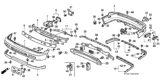 Diagram for Honda Accord License Plate - 71145-SV4-010