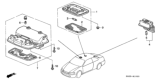 Diagram for 1998 Honda Accord Consoles - 83250-S84-A01ZD