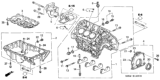 Diagram for 2001 Honda Accord Oil Pan - 11200-P8A-A00