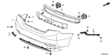 Diagram for Honda Civic Bumper - 04715-TR3-A50ZZ