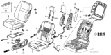 Diagram for 2007 Honda Civic Seat Cover - 81121-SNA-A11ZA