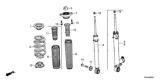 Diagram for Honda Civic Coil Spring Insulator - 52402-TBA-A02