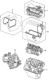 Diagram for 1980 Honda Accord Transmission Gasket - 061C1-PA9-T10