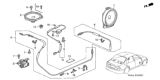 Diagram for 2003 Honda Civic Car Speakers - 39120-S5A-902