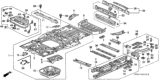 Diagram for Honda Odyssey Floor Pan - 65111-S0X-A00ZZ